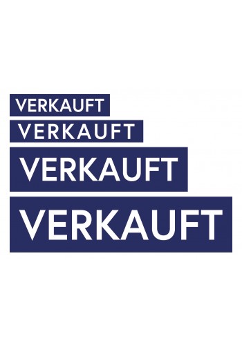 Aufkleber Blau-Weiß VERMIETET