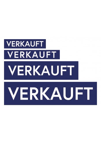 Aufkleber Blau-Weiß VERMIETET