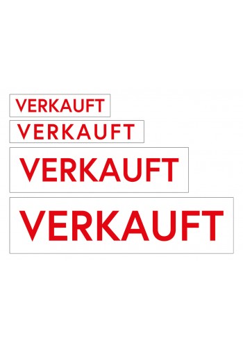 Aufkleber Weiß-Rot VERKAUFT