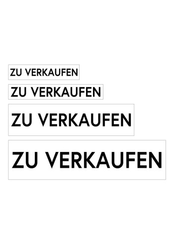 Aufkleber ZU VERKAUFEN (WS) - Aufkleber