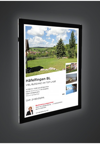Schaufenterdisplay Hochformat