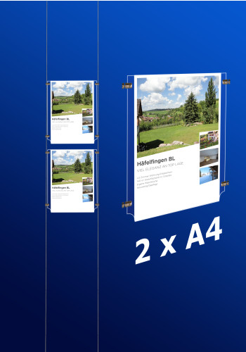 Fensterdisplays 2 x A4