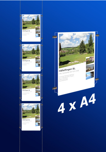 Fensterdisplays 4 x A4