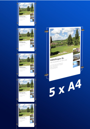 Fensterdisplays 5 x A4