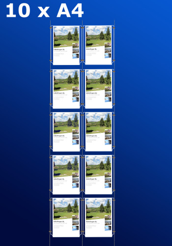 Fensterdisplays 10 x A4 - D