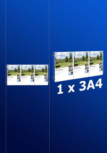 Fensterdisplays 1 x 3A4