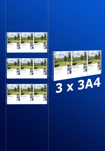 Fensterdisplays 3 x 3A4