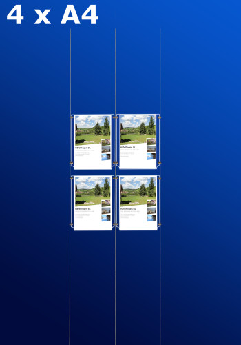 Fensterdisplays 4 x A4 - D