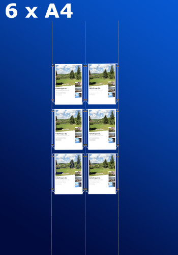 Fensterdisplays 6 x A4 - D