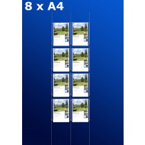 Fensterdisplays 8 x A4 - D